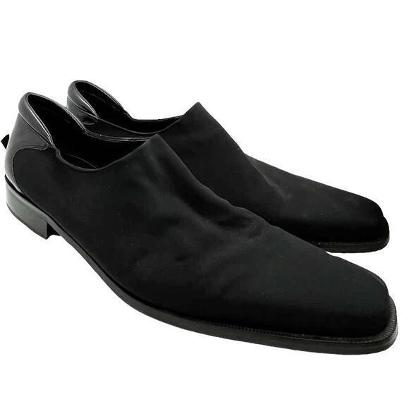 Donald J Pliner Rex Loafers Shoes Size 9.5 Men\'s Black Stretch Made in Italy main image 8